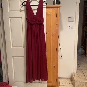 Sleeveless V-Neck Semi-Formal Maxi Evening dress